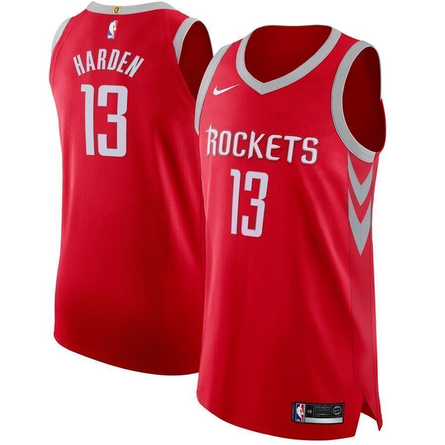 13-James Harden Houston Rockets Jersey Red - Icon Edition