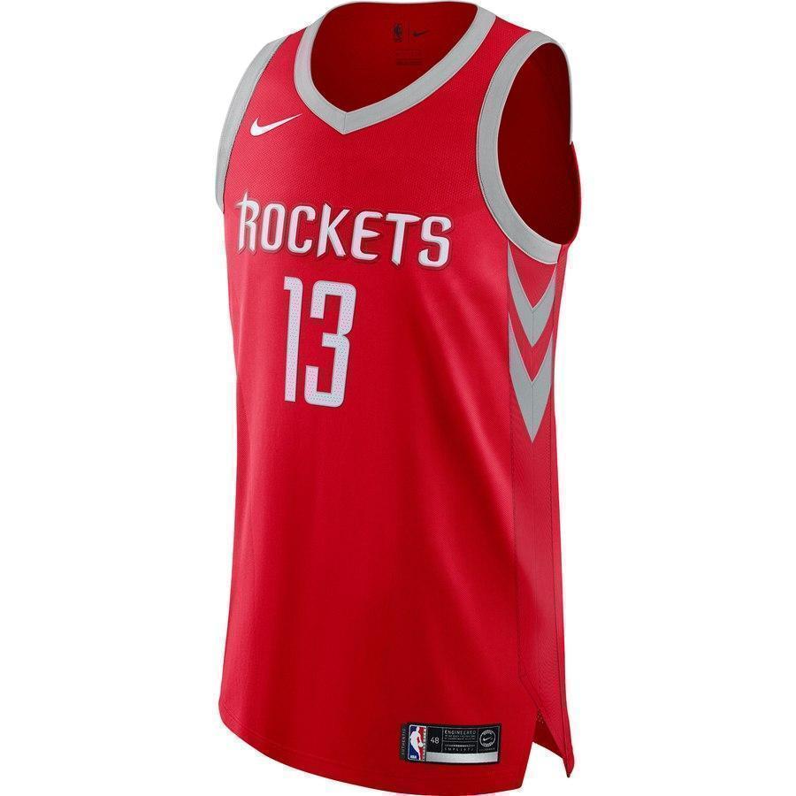 13-James Harden Houston Rockets Player Jersey Red - Icon Edition