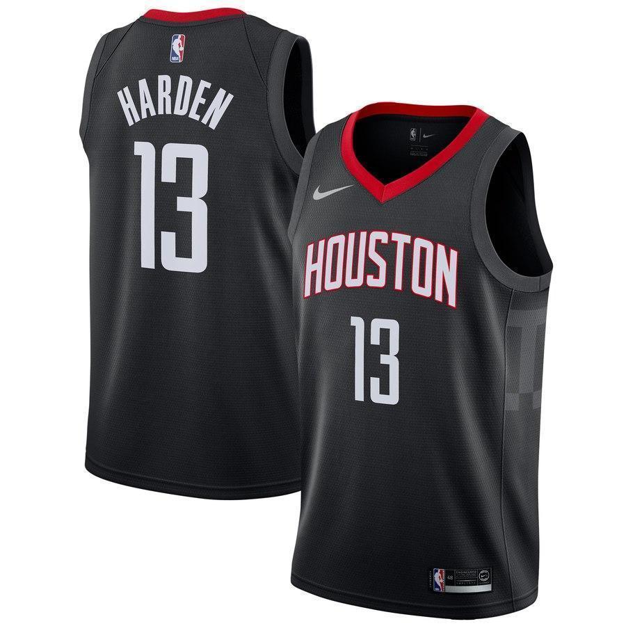 13-James Harden Houston Rockets Swingman Jersey - Statement Edition – Black