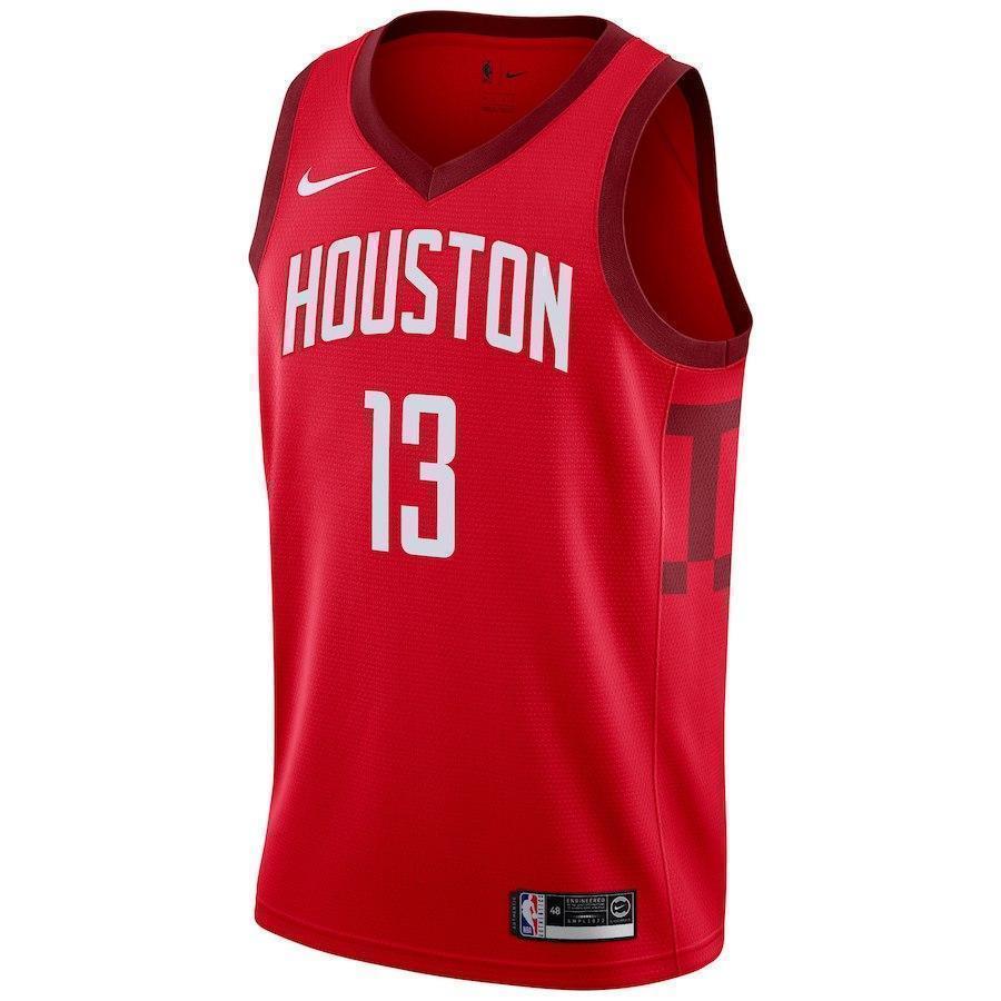 13-James Harden Houston Rockets  Swingman Jersey Red – Earned Edition