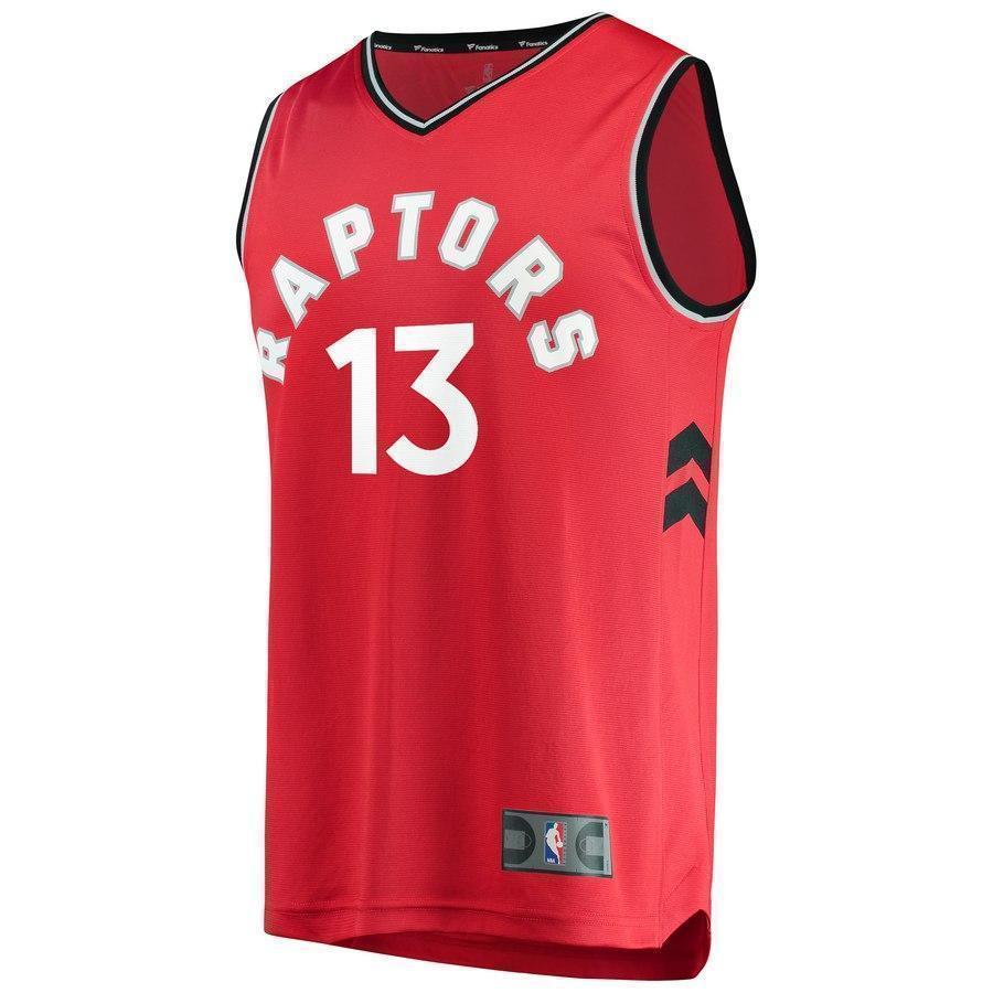 13-Malcolm Miller Toronto Raptors  Jersey Red - Icon Edition