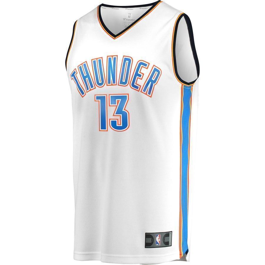 13-Paul George Oklahoma City Thunder  Jersey White - Association Edition