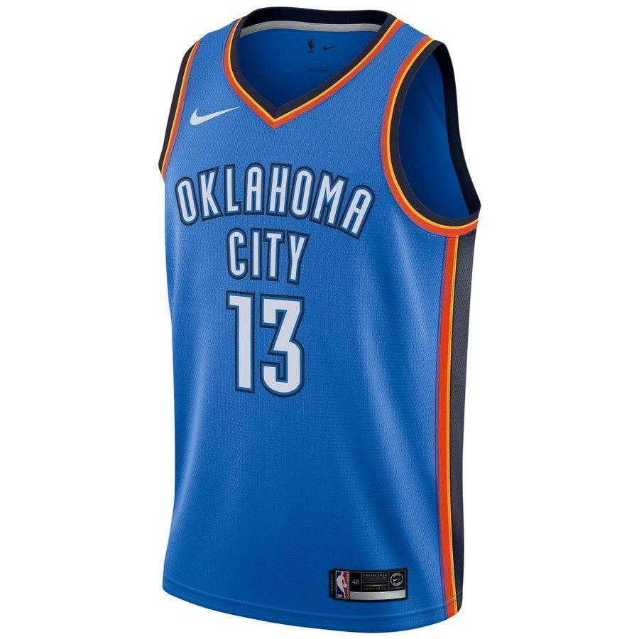13-Paul George Oklahoma City Thunder Swingman Jersey - Icon Edition – Blue