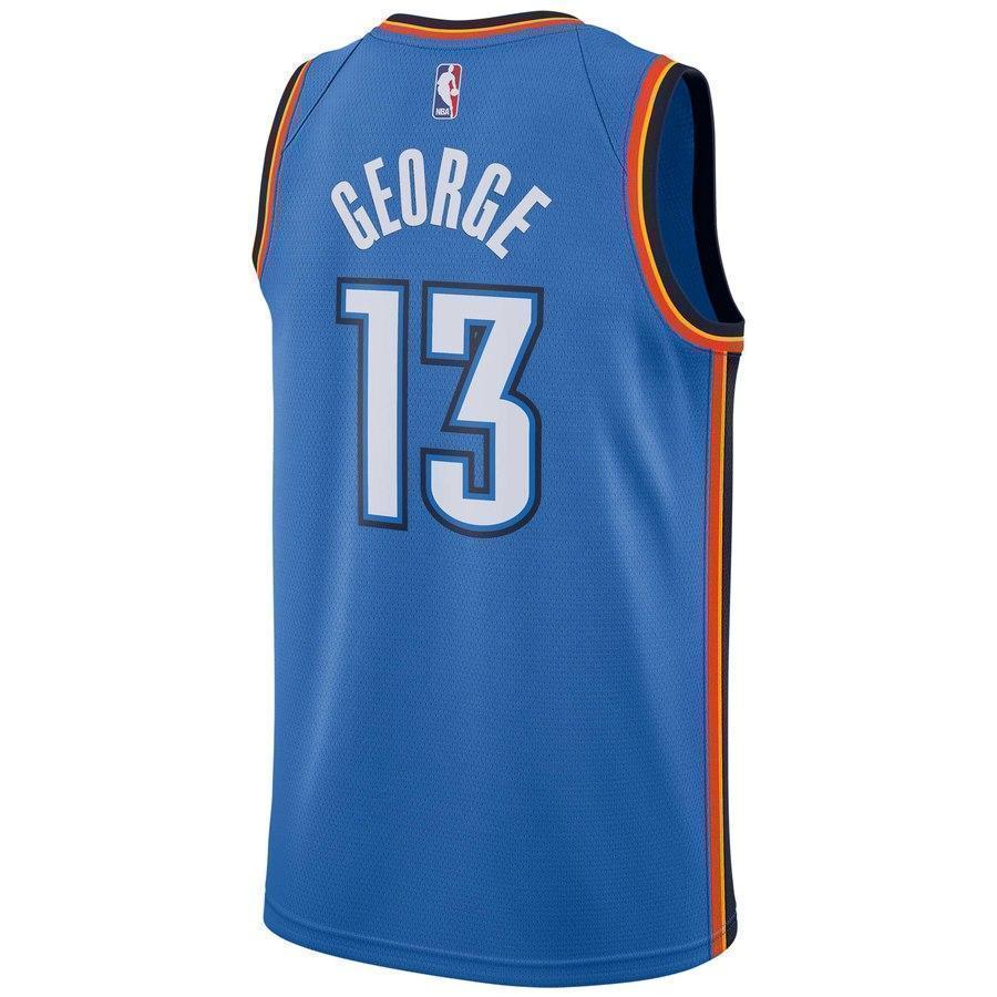 13-Paul George Oklahoma City Thunder Swingman Jersey - Icon Edition – Blue