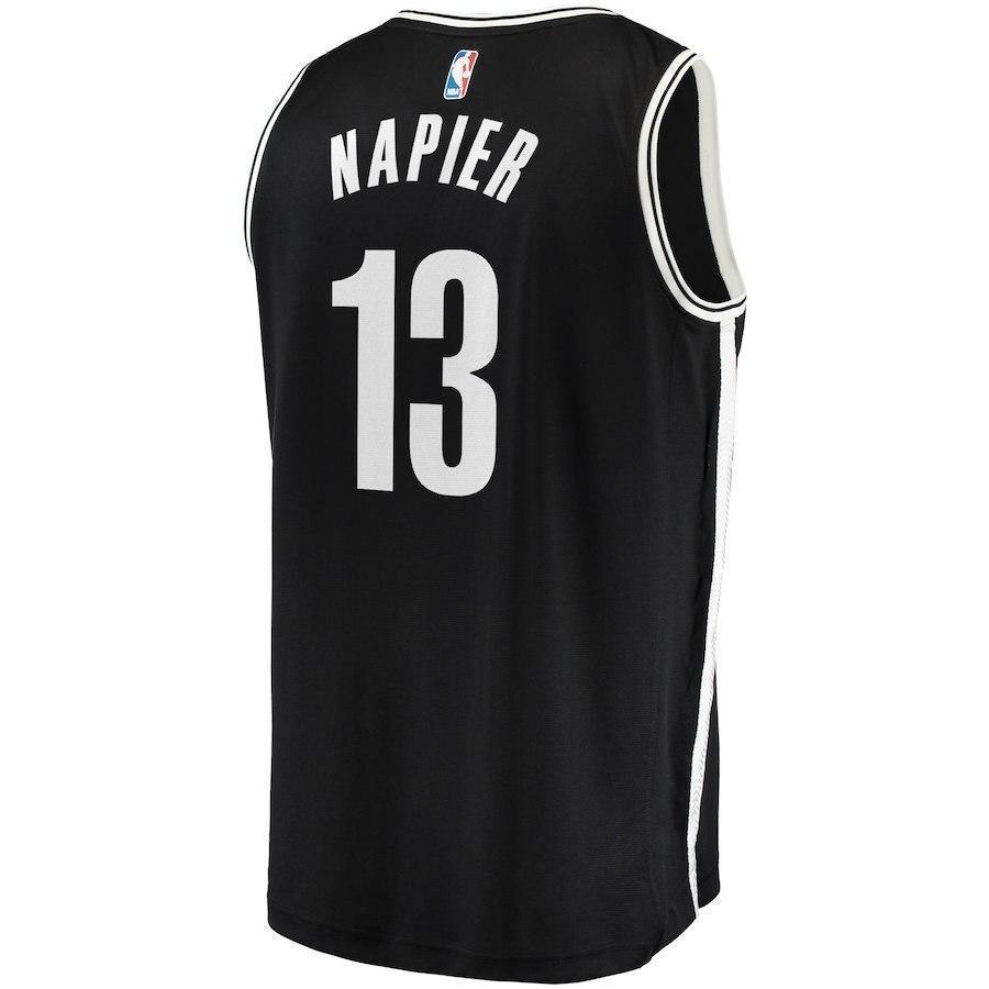 13-Shabazz Napier Brooklyn Nets  Jersey - Icon Edition - Black