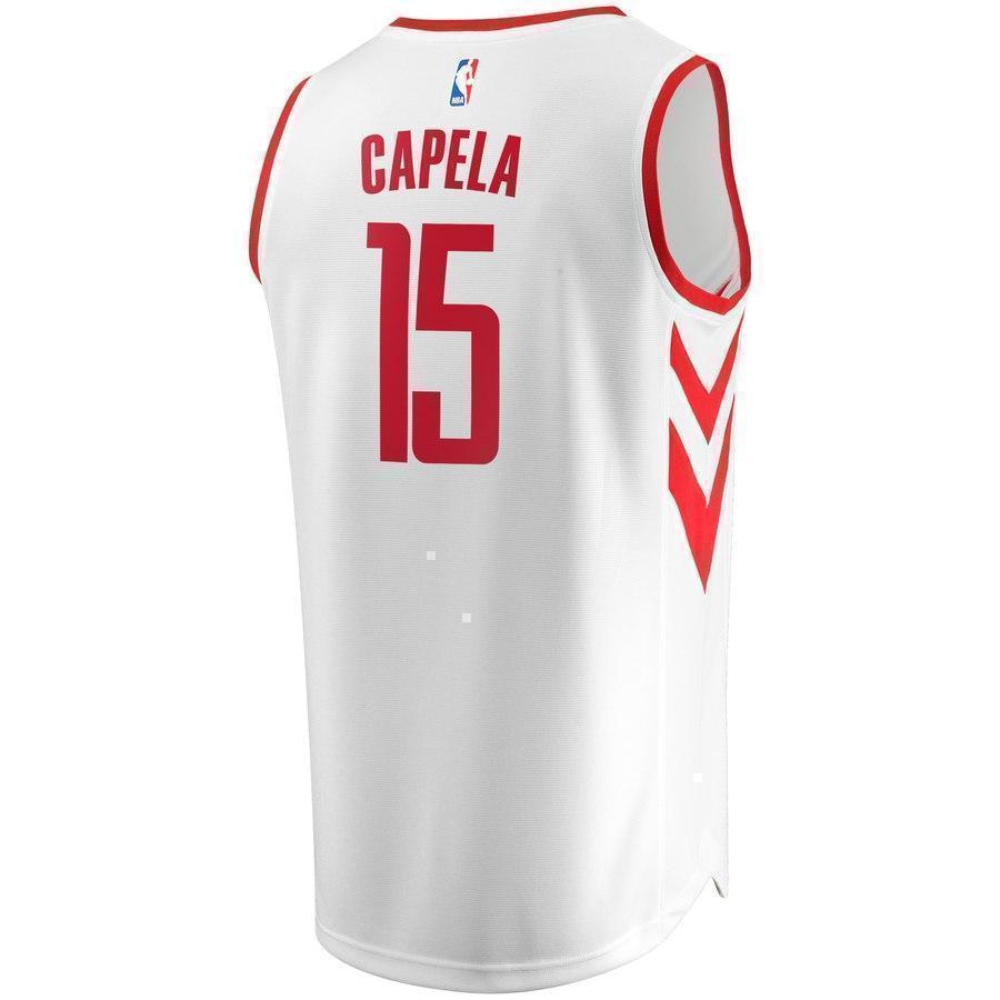 15-Clint Capela Houston Rockets  Jersey – Association Edition – White