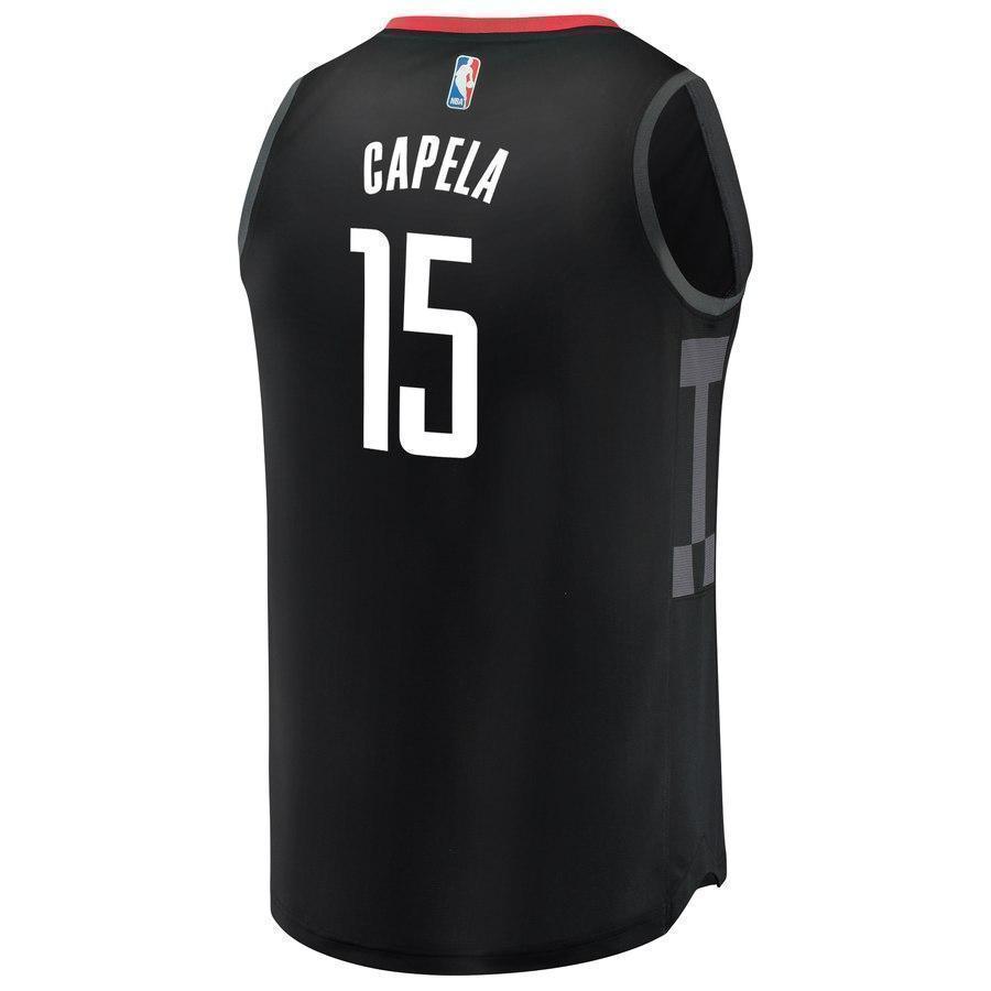 15-Clint Capela Houston Rockets Player Jersey Black - Statement Edition