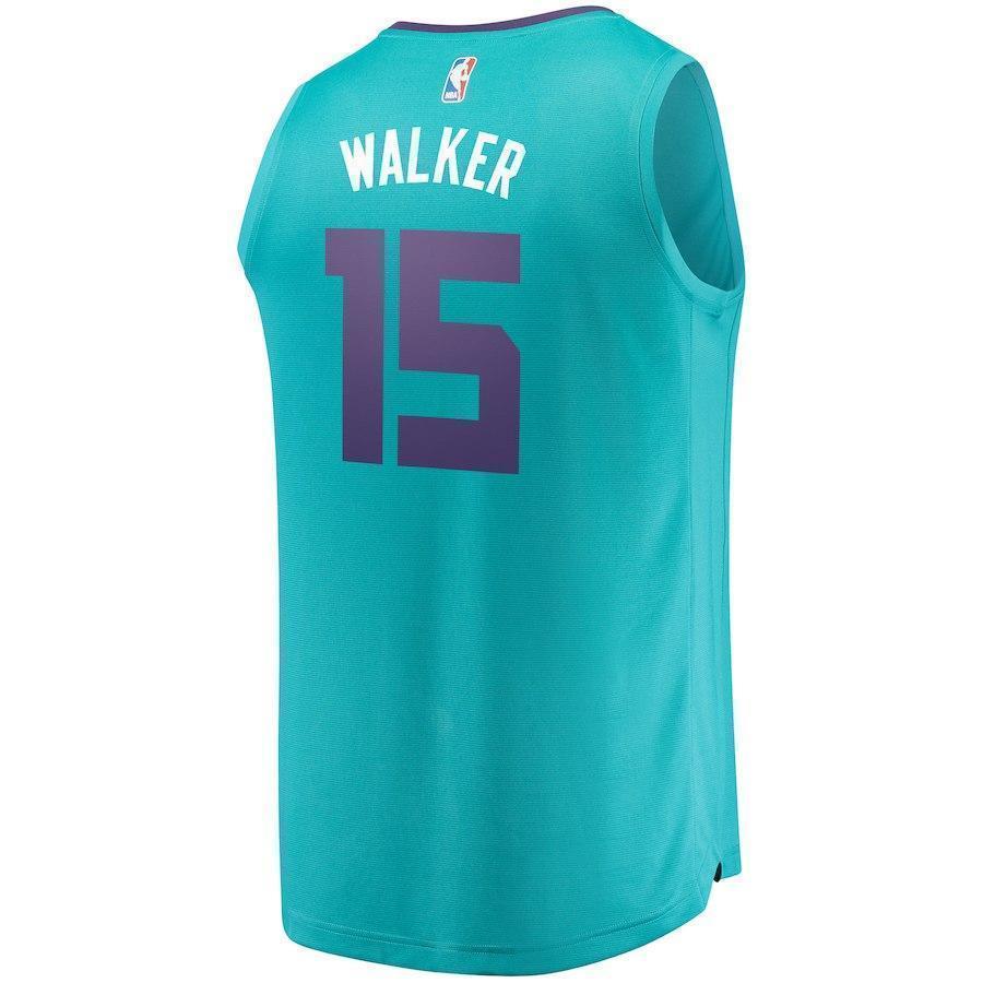 15-Kemba Walker Charlotte Hornets  Jersey Teal - Icon Edition