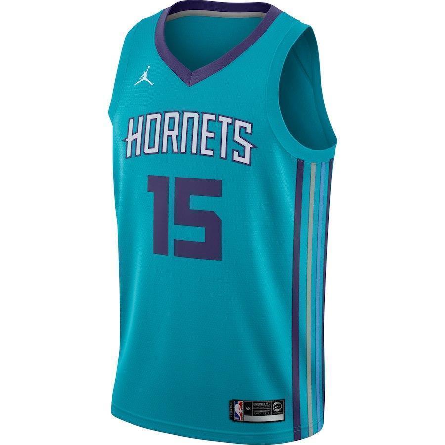 15-Kemba Walker Charlotte Hornets  Swingman Jersey Teal - Icon Edition
