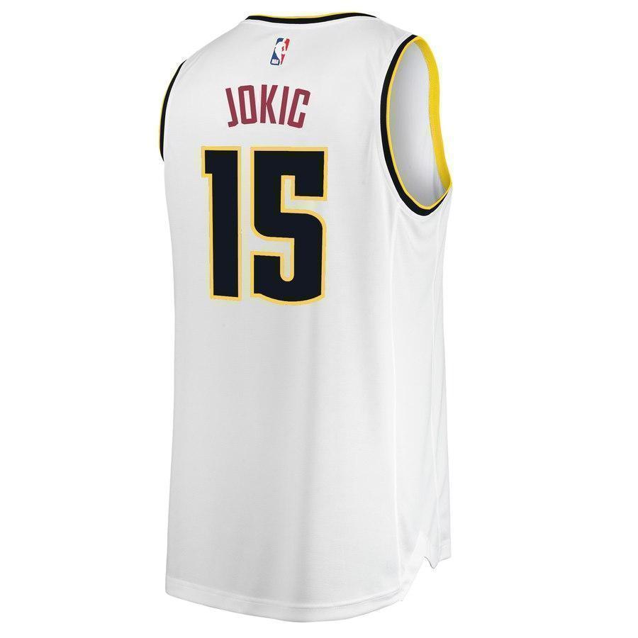 15-Nikola Jokic Denver Nuggets Jersey - Association Edition – White