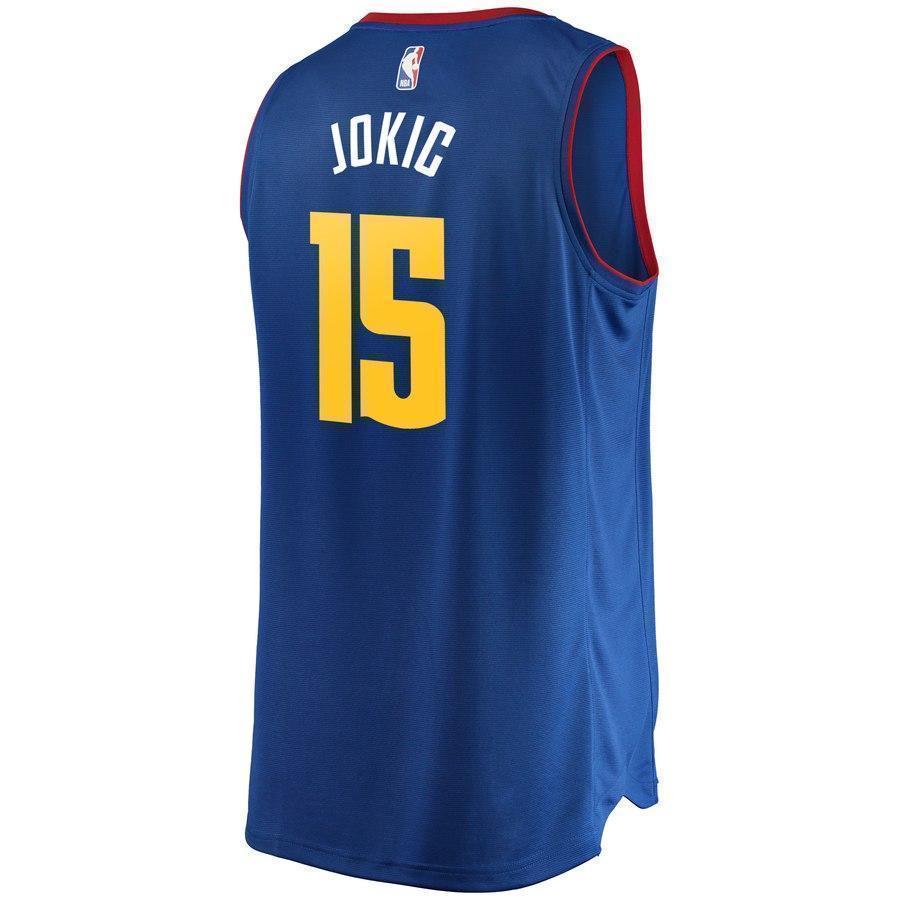 15-Nikola Jokic Denver Nuggets  Jersey - Statement Edition – Blue