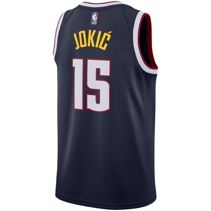 15-Nikola Jokic Denver Nuggets  Swingman Jersey - Icon Edition – Navy