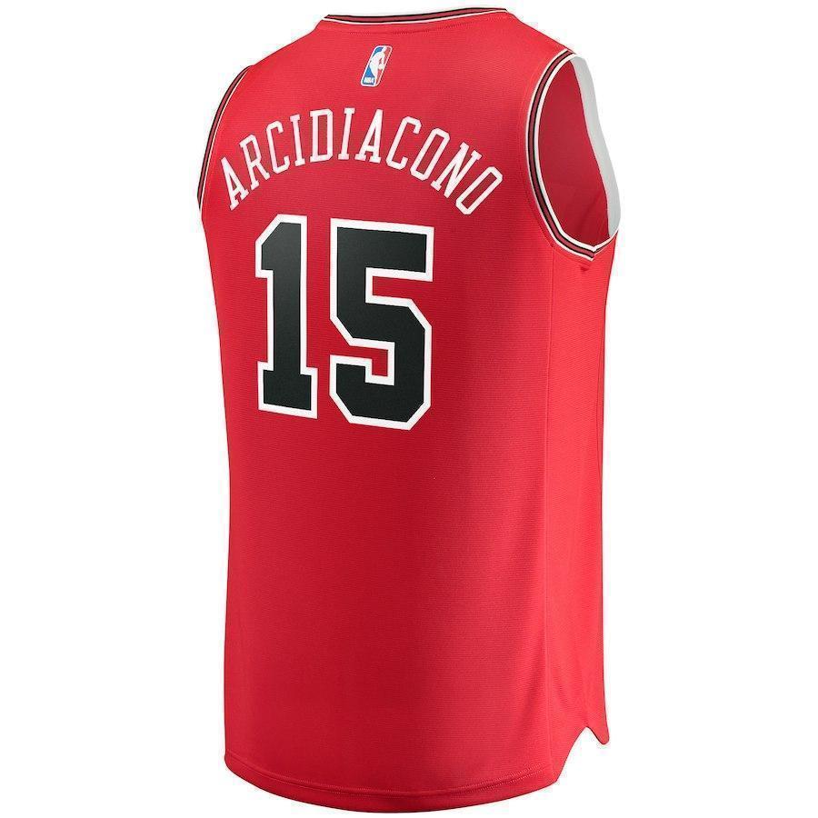 15-Ryan Arcidiacono Chicago Bulls  Jersey Red - Icon Edition