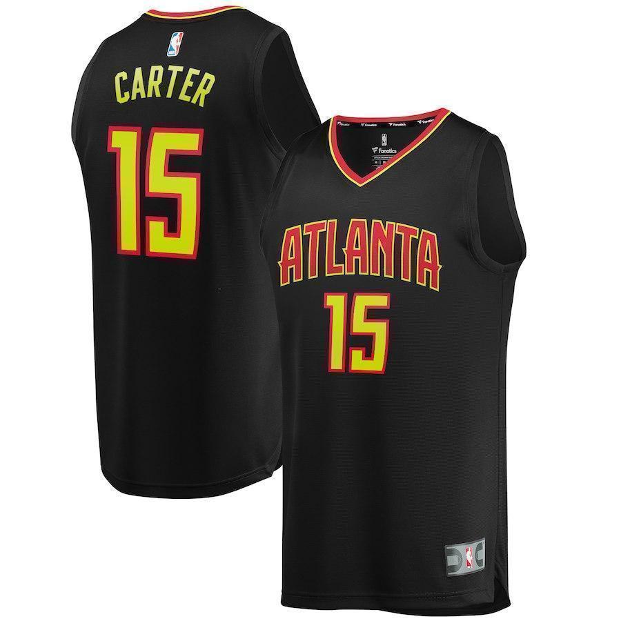 15-Vince Carter Atlanta Hawks  Jersey Black - Icon Edition