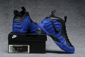 Nike Air Foamposite Royal Blue On Feet