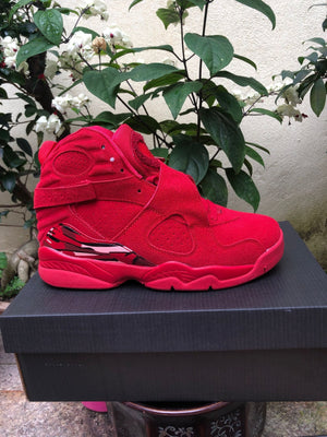 Nike Jordan 8 Engraved RED Men's Sneakers