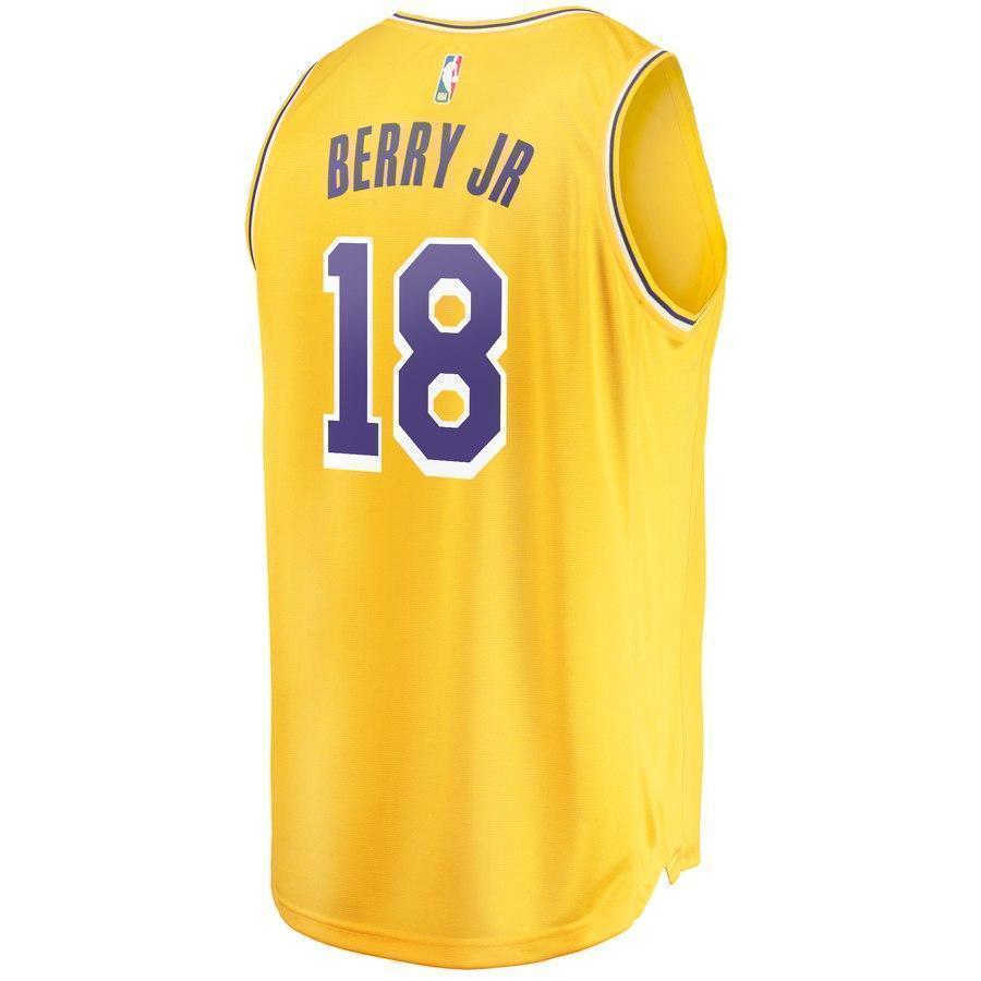18-Joel Berry II Los Angeles Lakers  Jersey - Icon Edition - Gold
