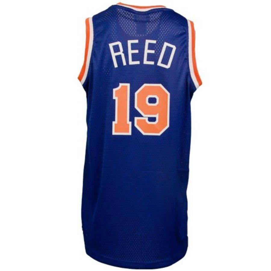 19-Willis Reed New York Knicks Hardwood Classics Soul Swingman Throwback Jersey - Blue