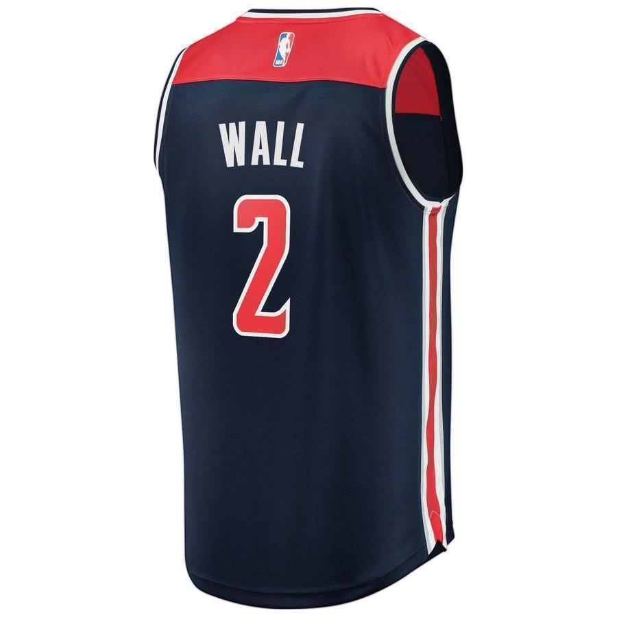 2-John Wall Washington Wizards  Jersey Navy - Statement Edition