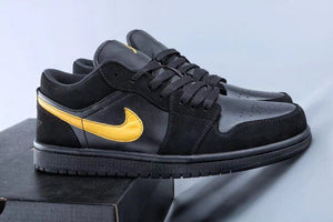 Air Jordan 1 Low Help Super Black Yellow