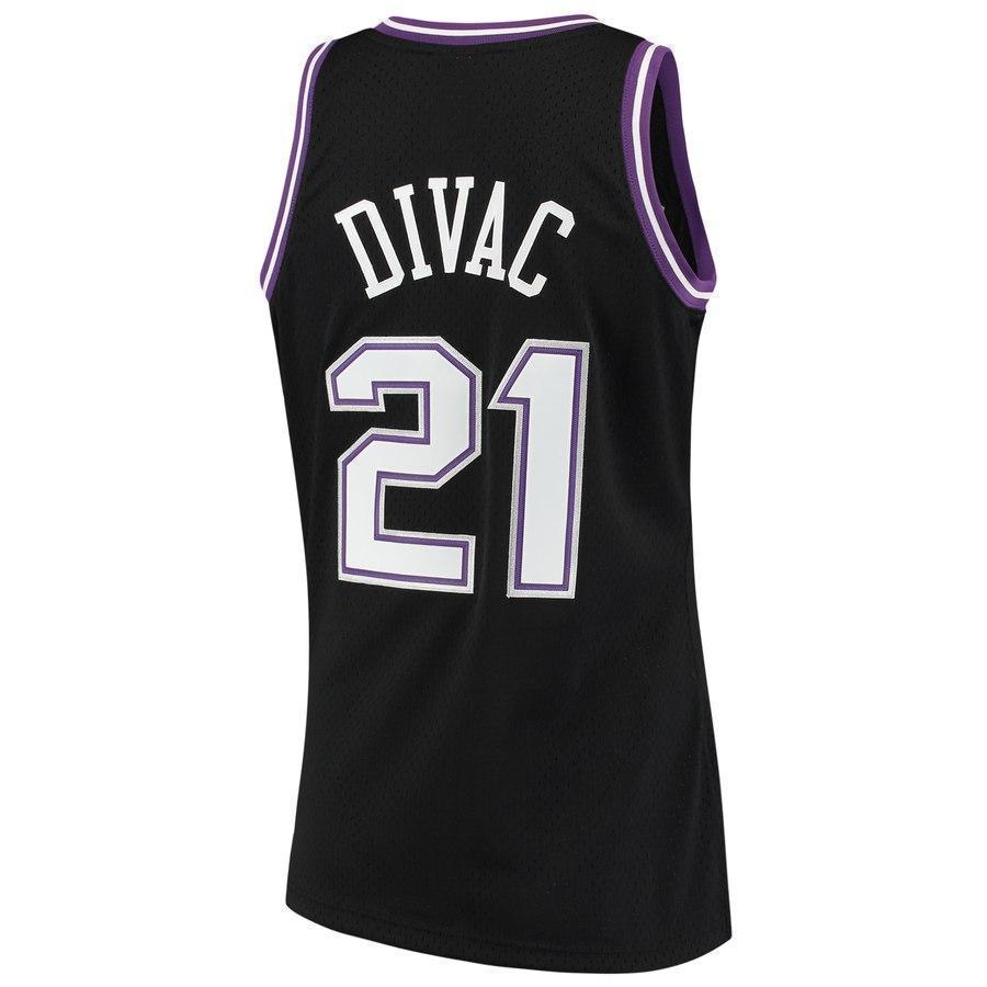21-Vlade Divac Sacramento Kings 2000-01 Hardwood Classics Swingman Jersey - Black