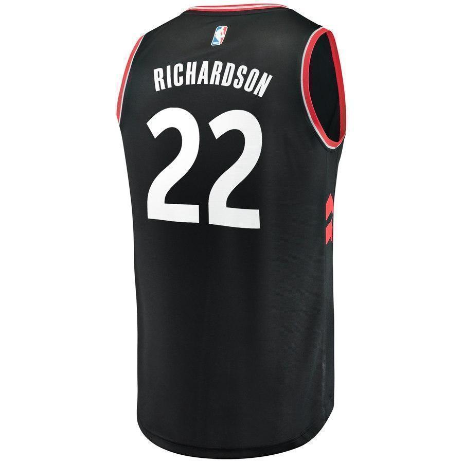 22-Malachi Richardson Toronto Raptors Jersey Black - Statement Edition