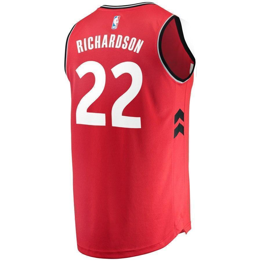 22-Malachi Richardson Toronto Raptors  Jersey Red - Icon Edition