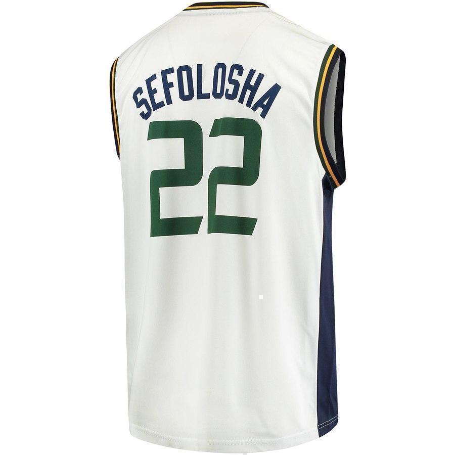 22-Thabo Sefolosha Utah Jazz Home Jersey - White