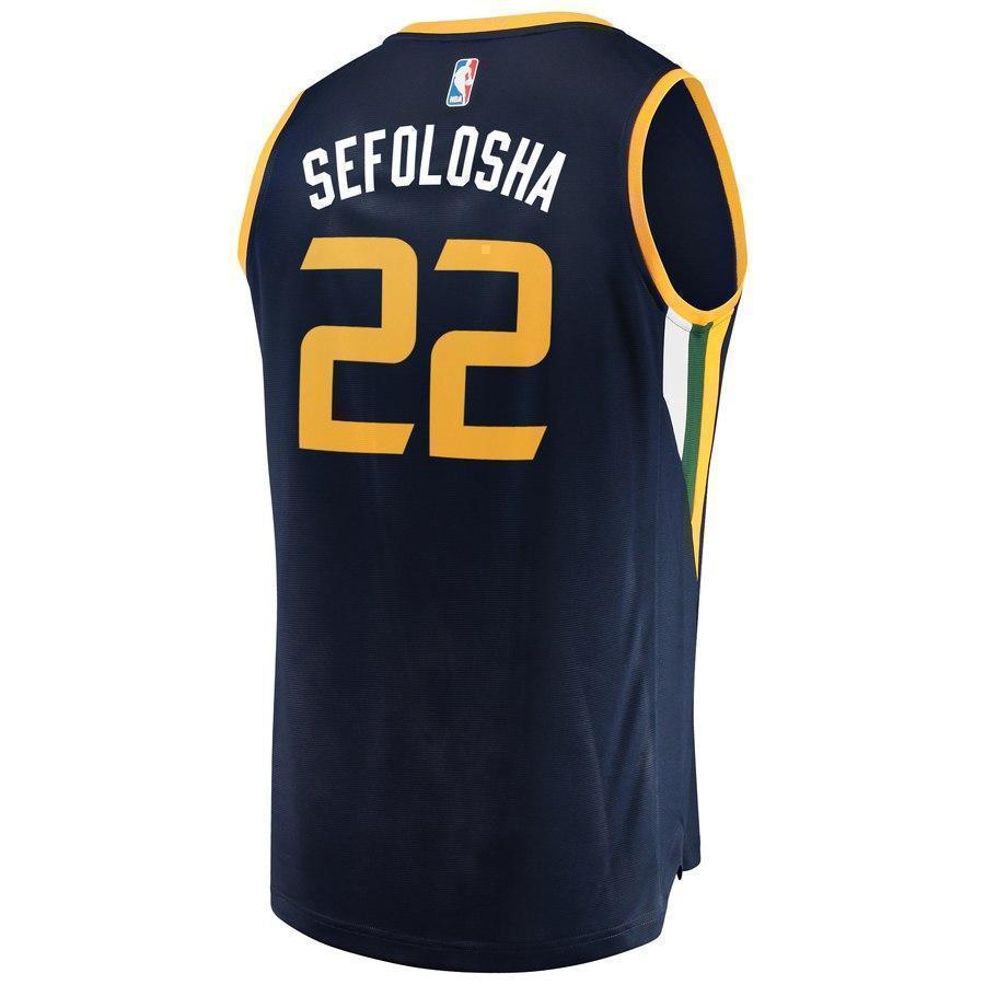 22-Thabo Sefolosha Utah Jazz  Player Jersey - Icon Edition – Navy