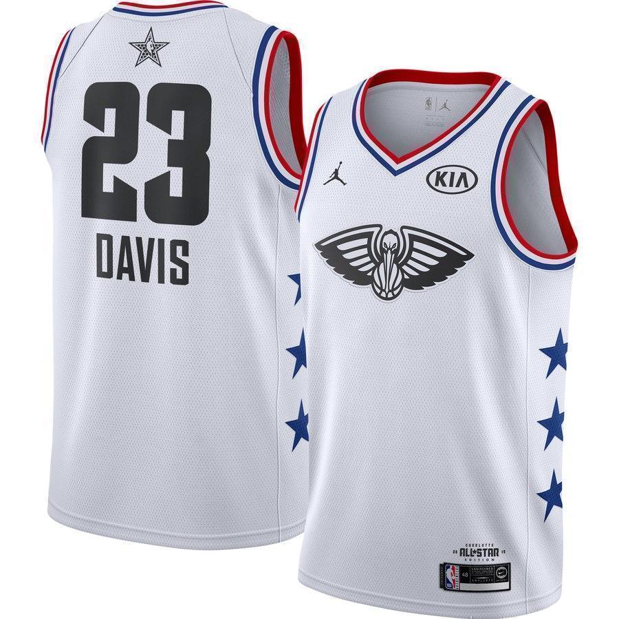 Anthony Davis New Orleans Pelicans Jordan Brand 2019 NBA All-Star Game Finished Swingman Jersey – White