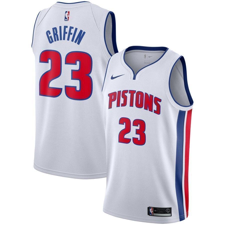 23-Blake Griffin Detroit Pistons  Swingman Jersey - Association Edition – White