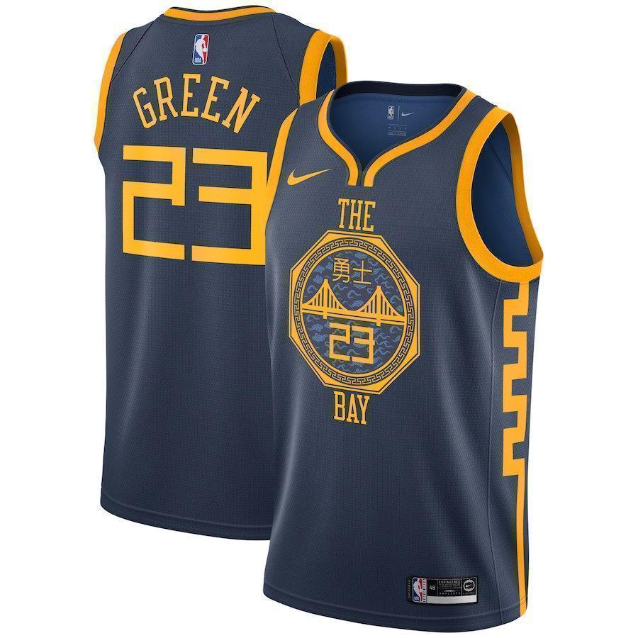 23-Draymond Green Golden State Warriors  Swingman Jersey – City Edition – Navy