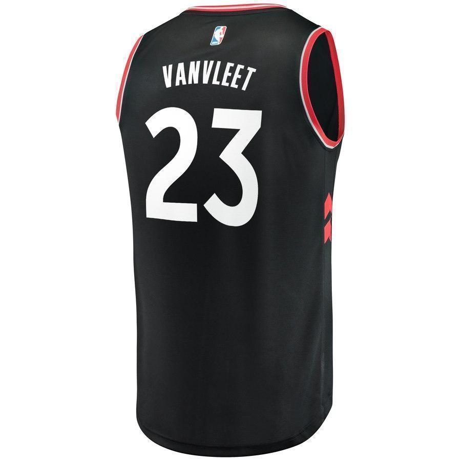 23-Fred VanVleet Toronto Raptors  Jersey Black - Statement Edition