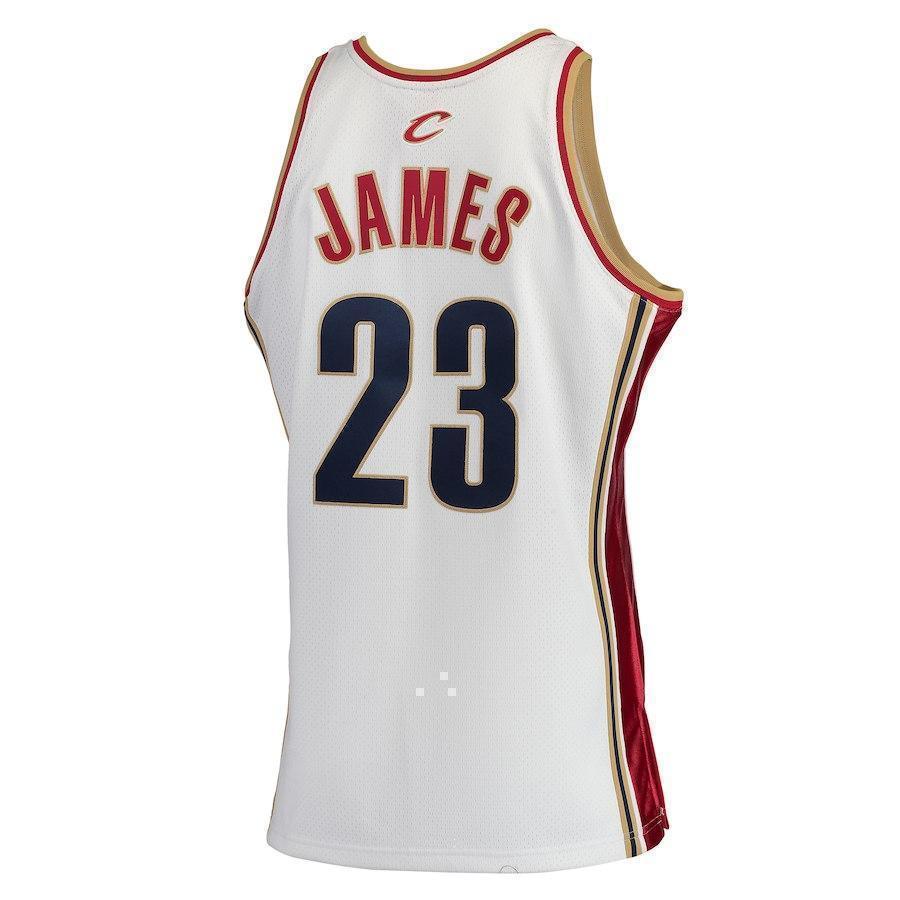 23-LeBron James Cleveland Cavaliers Hardwood Classics Rookie Jersey - White