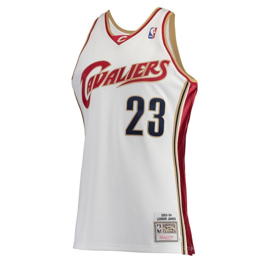 23-LeBron James Cleveland Cavaliers Hardwood Classics Rookie Jersey - White