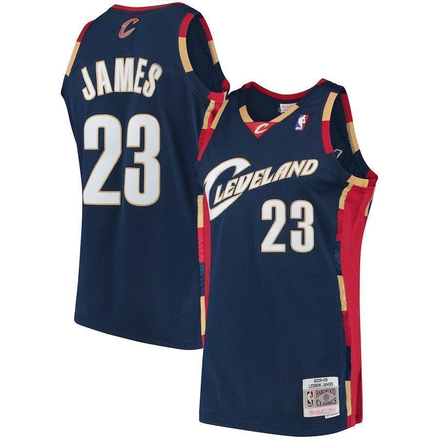 23-LeBron James Cleveland Cavaliers  Hardwood Classics Jersey - Navy