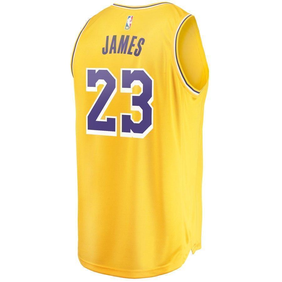 23-LeBron James Los Angeles Lakers Jersey Gold - Icon Edition