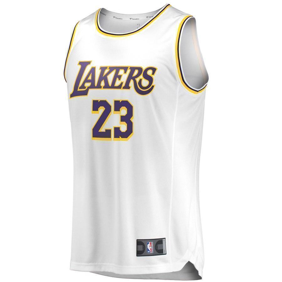 23-LeBron James Los Angeles Lakers  Jersey White – Association Edition