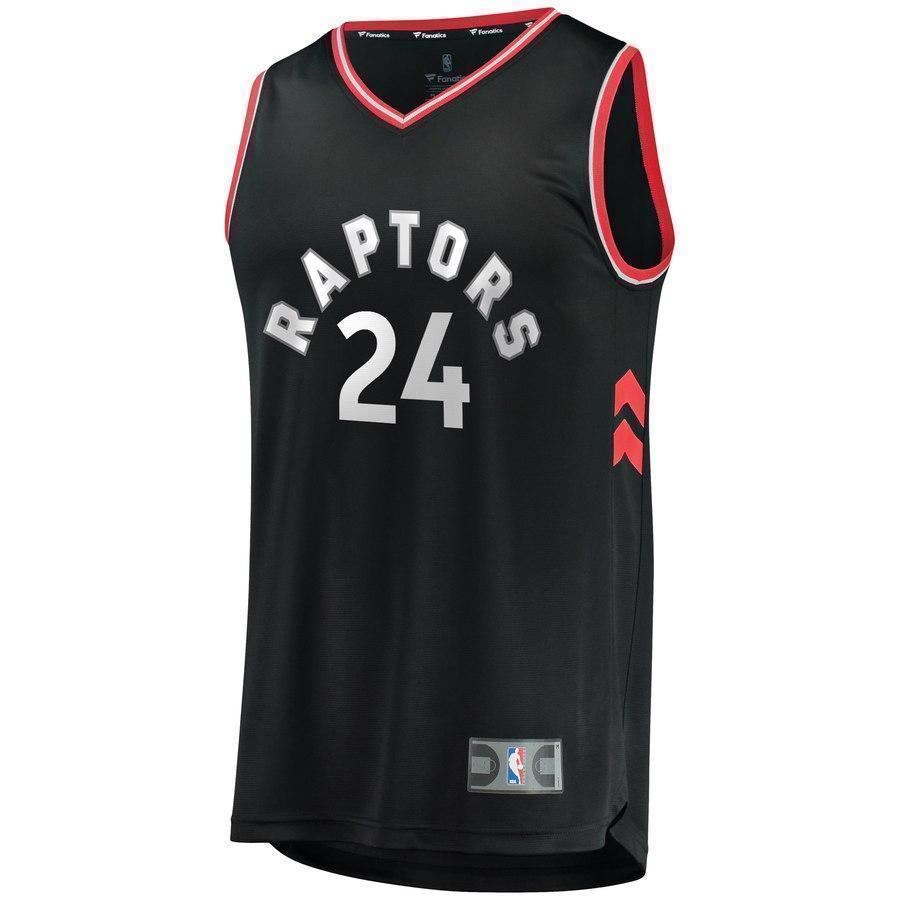 24-Norman Powell Toronto Raptors  Jersey Black - Statement Edition