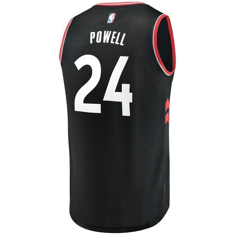 24-Norman Powell Toronto Raptors  Jersey Black - Statement Edition