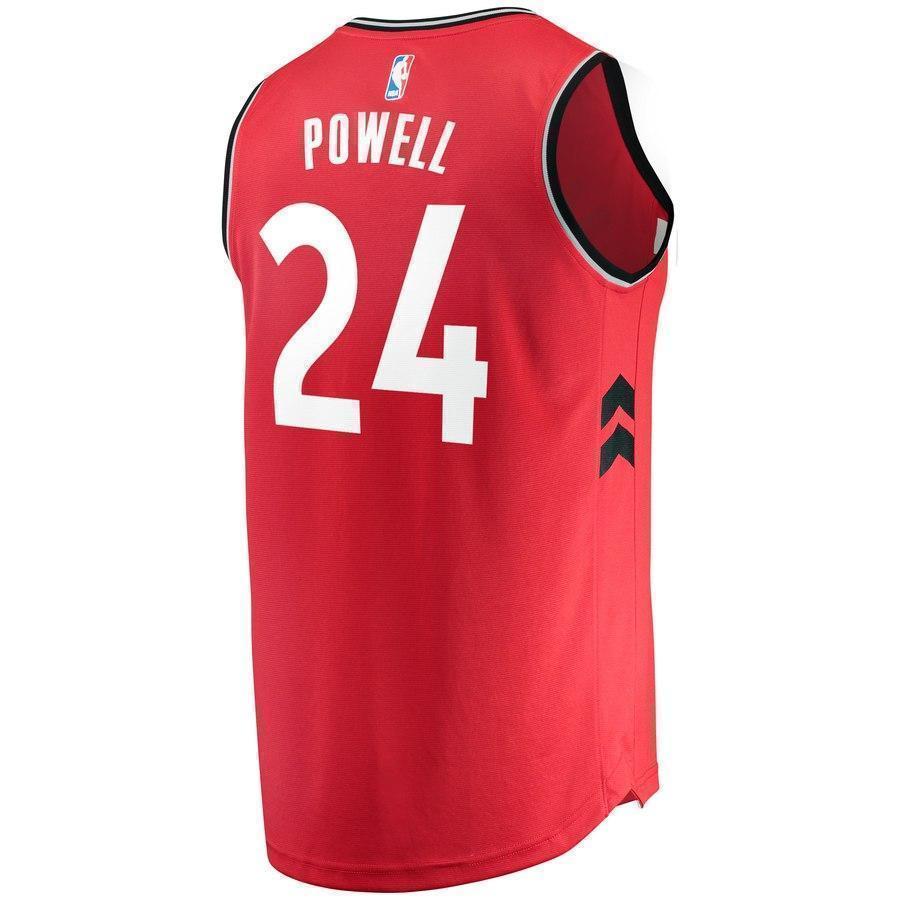 24-Norman Powell Toronto Raptors  Jersey Red - Icon Edition