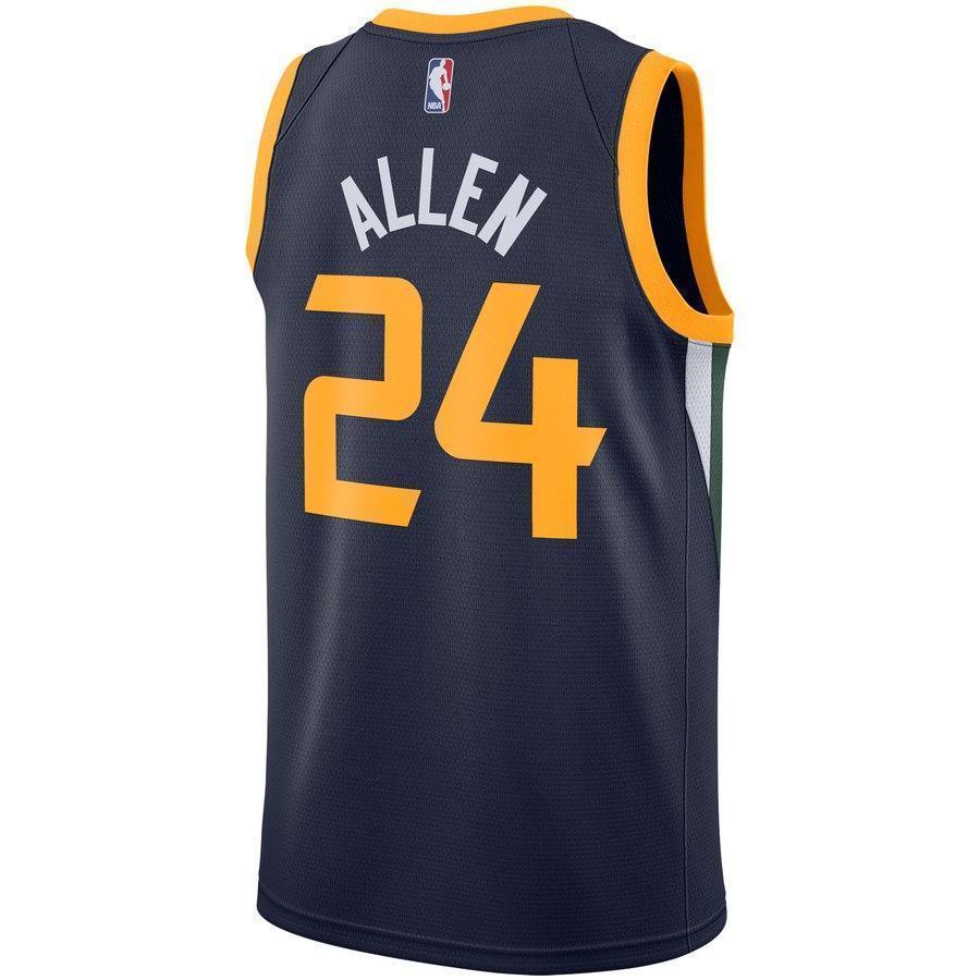 24-Utah Jazz Grayson Allen Men's Swingman Team Jersey - Navy