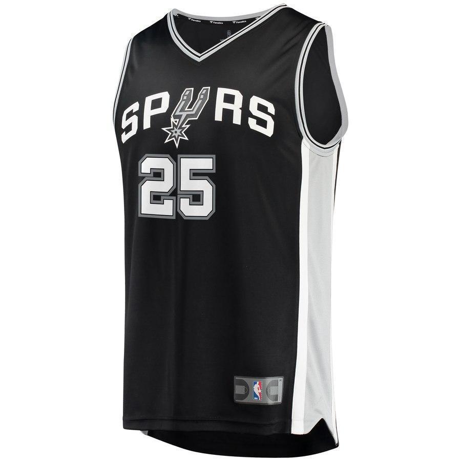 25-Jakob Poeltl San Antonio Spurs  Jersey - Icon Edition - Black