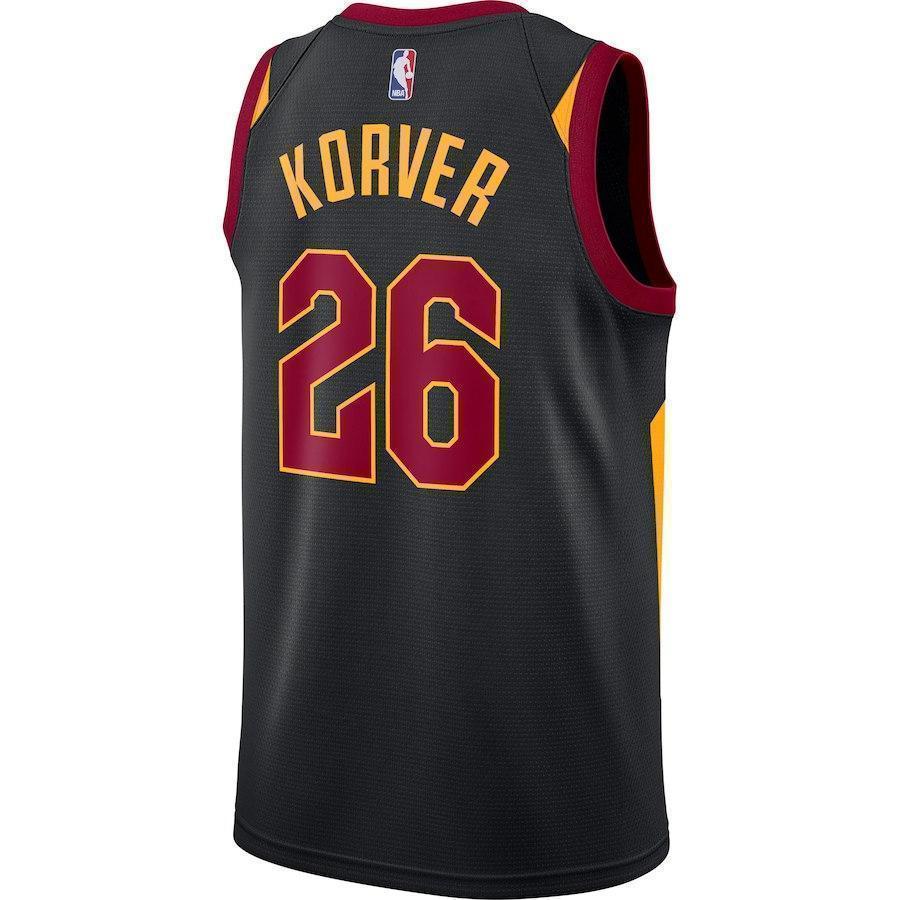 26-Kyle Korver Cleveland Cavaliers Swingman Jersey - Statement Edition – Black