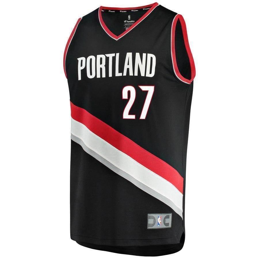 27-Jusuf Nurkic Portland Trail Blazers  Jersey Black - Icon Edition