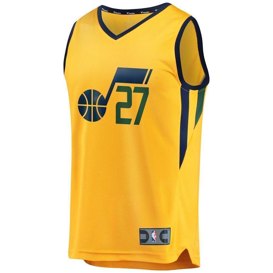 27-Rudy Gobert Utah Jazz  Player Jersey Gold - Statement Edition