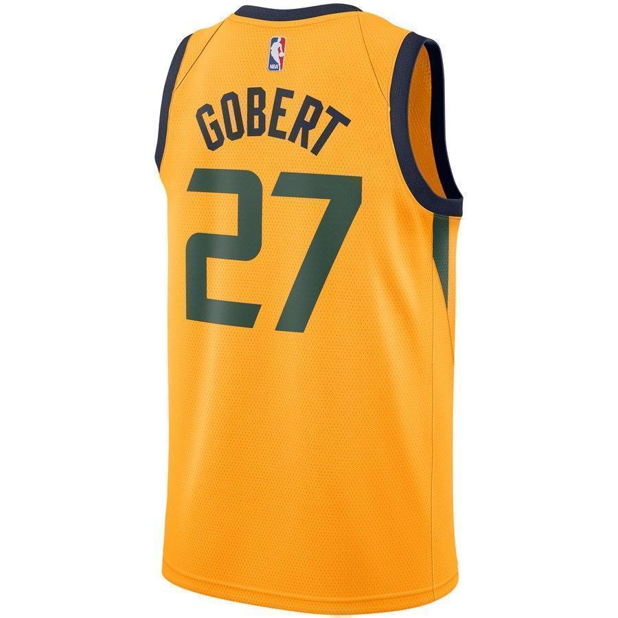 27-Rudy Gobert Utah Jazz Swingman Jersey - Statement Edition – Gold