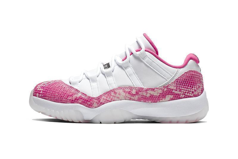 The Air Jordan Low  Pink Snake Skin 11s 2019