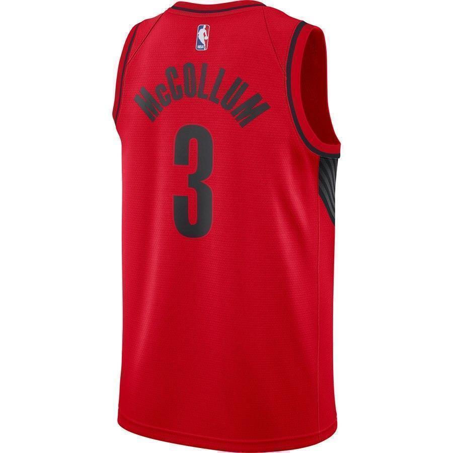 3-C.J. McCollum Portland Trail Blazers Swingman Jersey - Statement Edition – Red