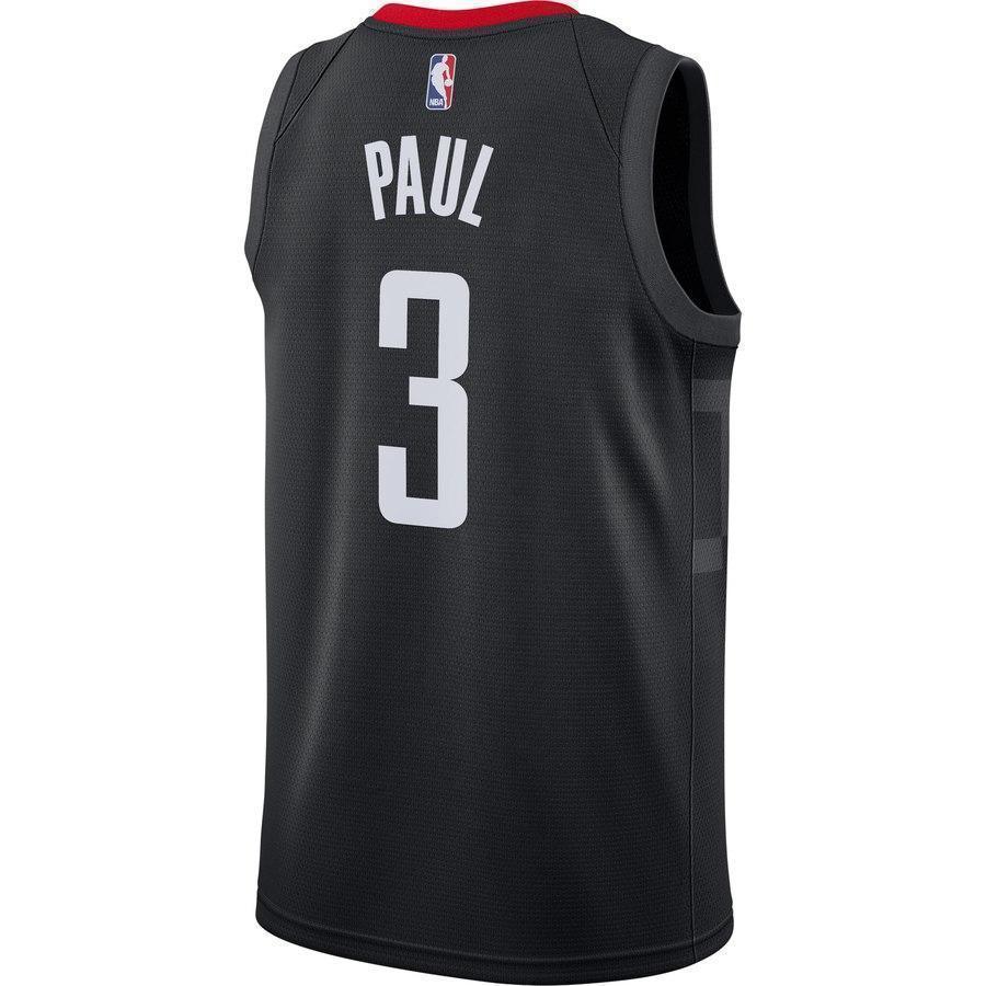 3-Chris Paul Houston Rockets Swingman Jersey - Statement Edition – Black
